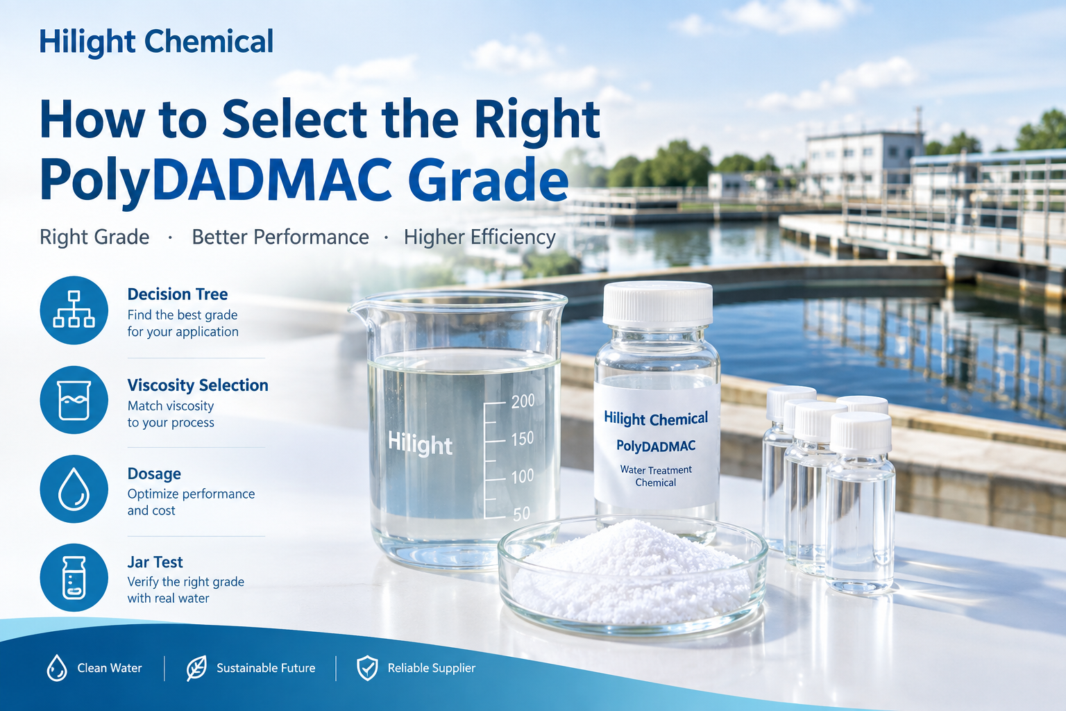 How to Select the Right PolyDADMAC Grade | Viscosity, Dosage & Jar Test
